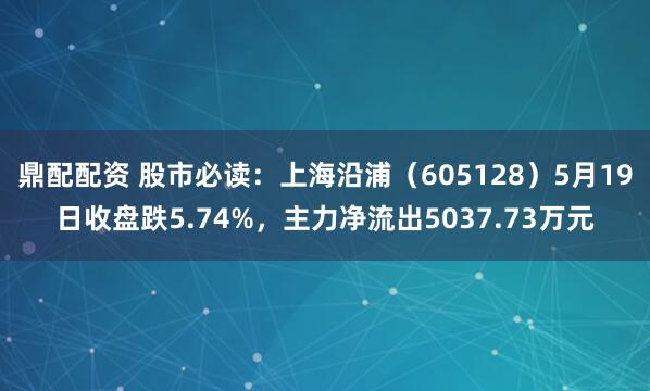 鼎配配资 股市必读：上海沿浦（605128）5月19日收盘跌5.74%，主力净流出5037.73万元